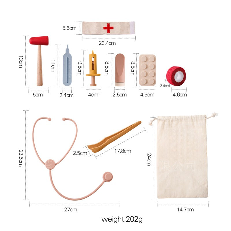 Kids Doctor Play Set - Pretend Play Medical Kit with Stethoscope
