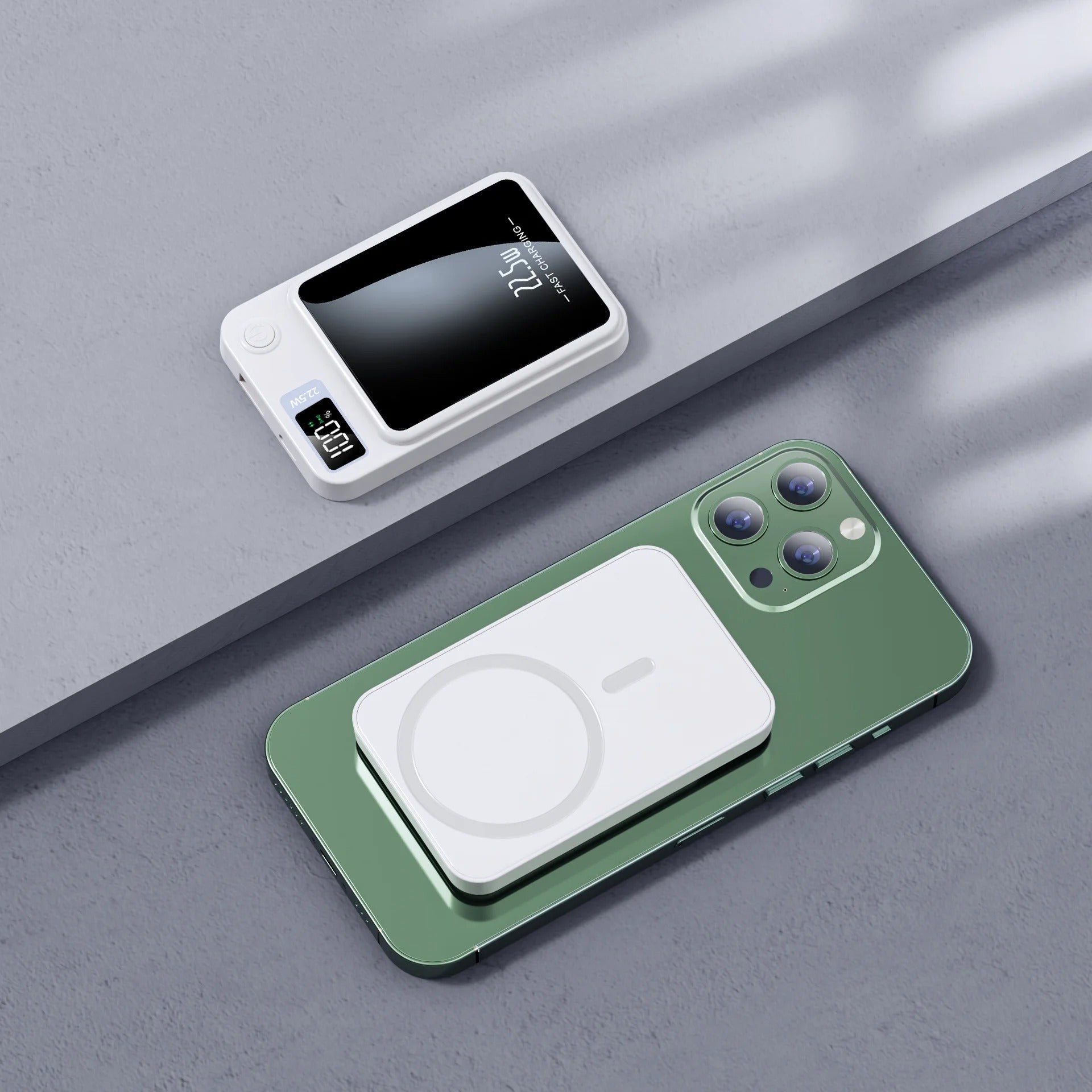 Magnetic Wireless Power Bank 10000mAh - Fast-Charging MagSafe Portable Charger