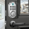 App-Controlled Smart Door Lock with Handle - WiFi Keyless Entry with Fingerprint & Code