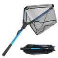 Foldable Fishing Landing Net - Collapsible Aluminum Rod Net with Nano-Coated Mesh