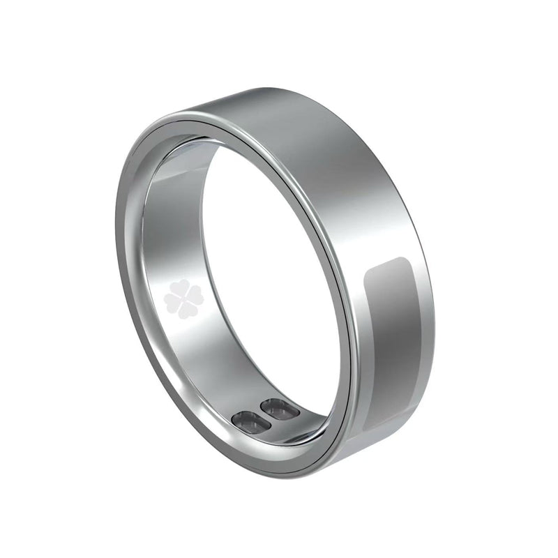 Smart Health Ring - Sleep, Heart Rate & Activity Tracker in a Sleek Titanium-Look Band