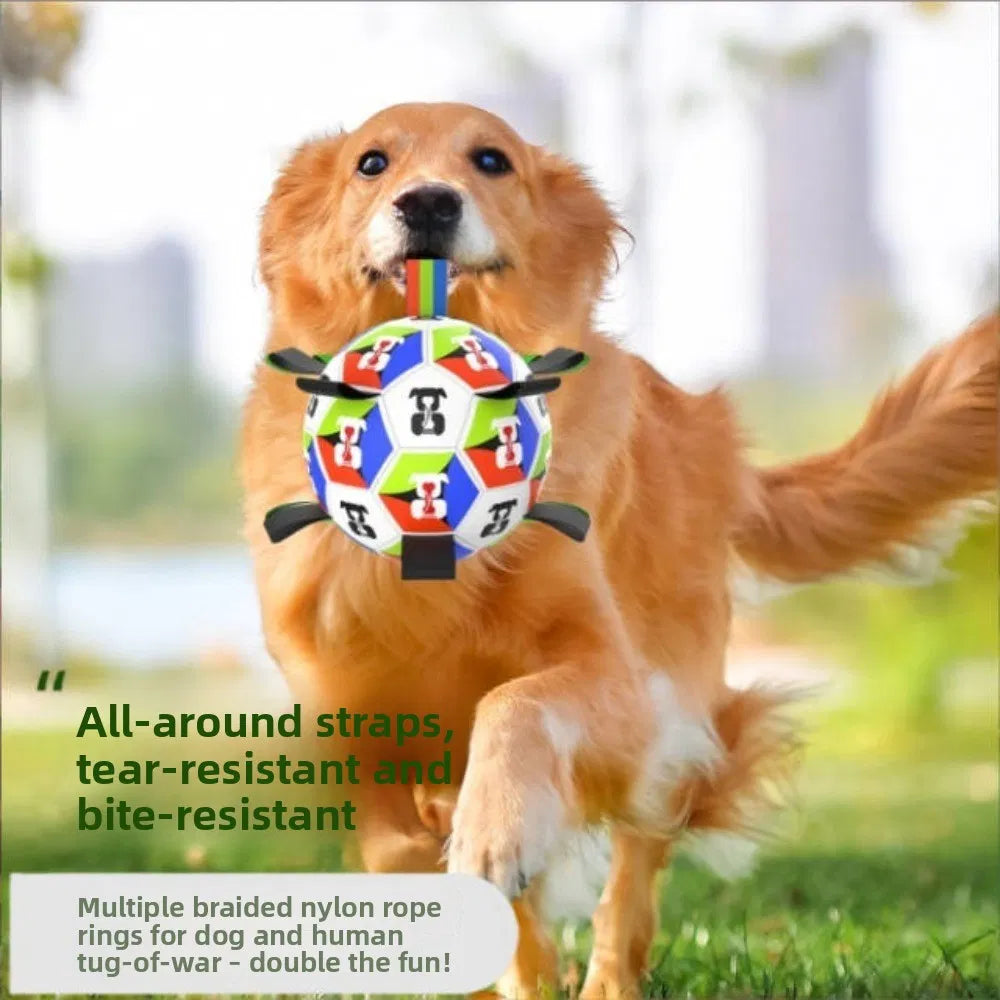 Dog Toys Soccer Ball With Straps