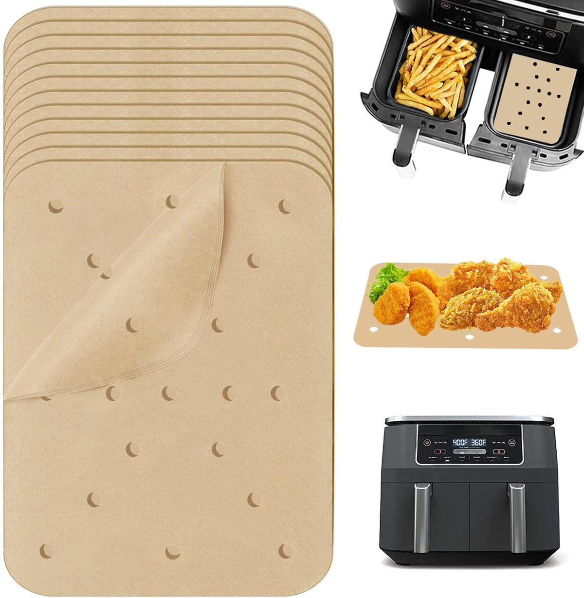 Nepfaivy Air Fryer Liners Disposable