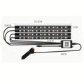 RGB Car Interior LED Strip Lights Kit - App & Remote Ambient Lighting