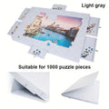 Foldable Puzzle Board Table - Portable Jigsaw Organizer with Sorting Trays & Cover