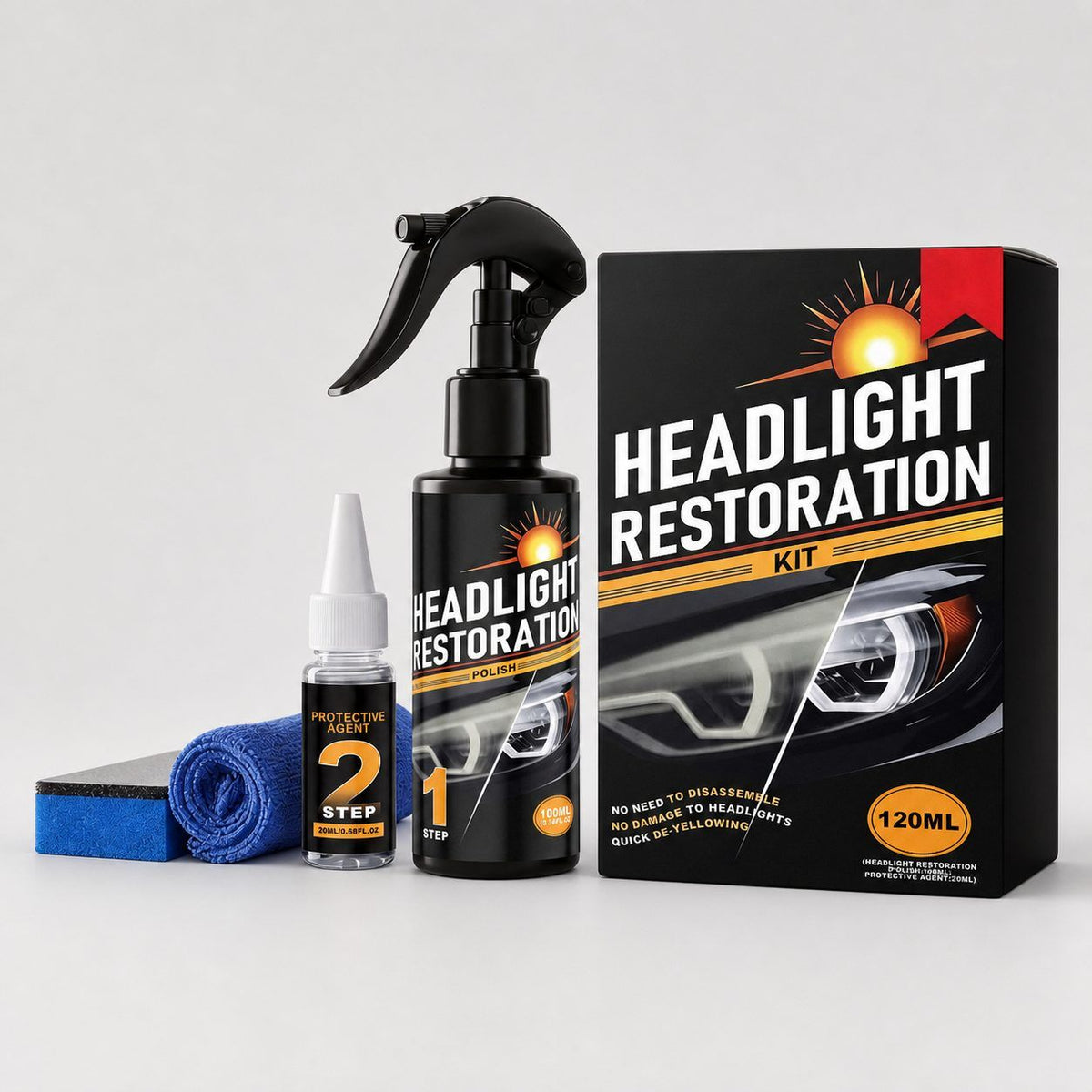 AMZ Automotive Headlight Lens Care Kit