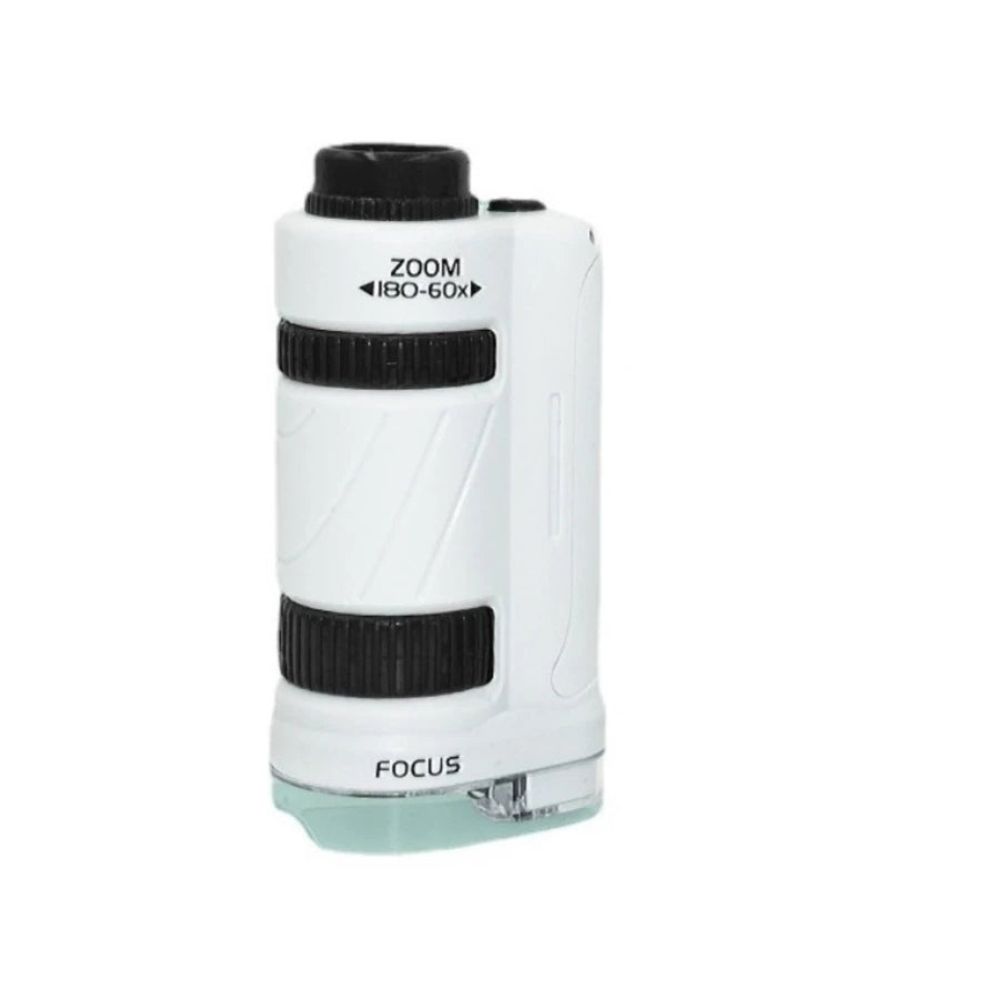 Kids Pocket Microscope - Portable Science Explorer Toy with LED