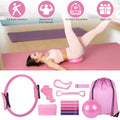 14-Piece Pilates Kit - Pilates Ring, Yoga Ball & Resistance Bands Home Gym Set